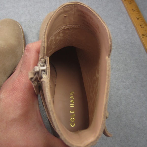 Cole Haan Hampshire Bootie Womens 7B Dark Latte Suede Ankle Boots W29165